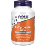 NOW L-Tyrosine Аминокислота Тирозин 500 mg 120 капсул БАД